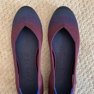 NWOB Rothy's Blackberry captoe flat size 8